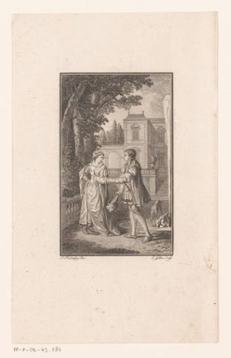 Elegant Couple in a Garden
