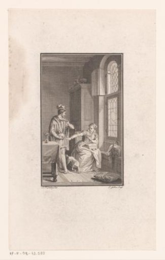 Interior with a Man and a Woman Before a Window