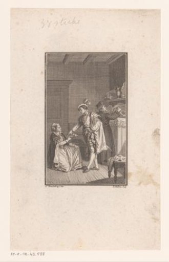Young Nobleman Being Offered Food and Drink