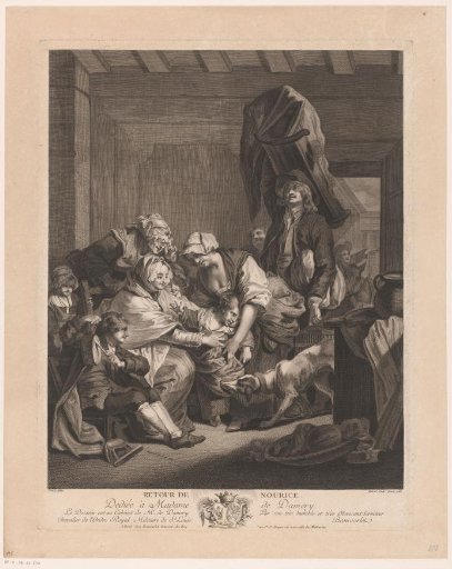 Cupid brings a child back to his family