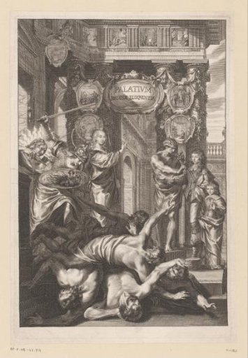 Allegorical Representation with Portraits of Louis II and Armand de Bourbon-Condé at the Palace of Eloquence