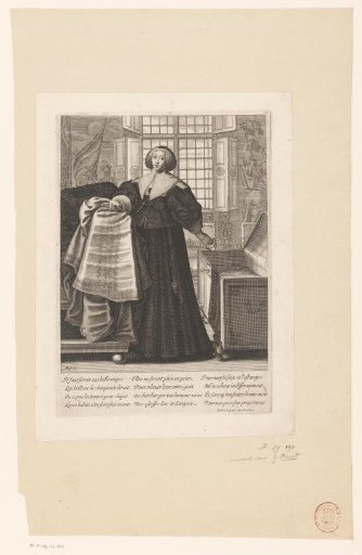 French lady reacting to the edict of 1633
