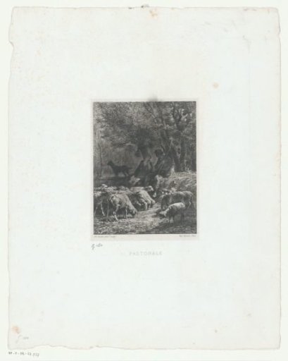 Shepherd and shepherdess, sitting under a tree
