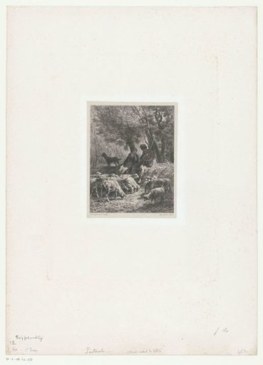 Shepherd and shepherdess, sitting under a tree