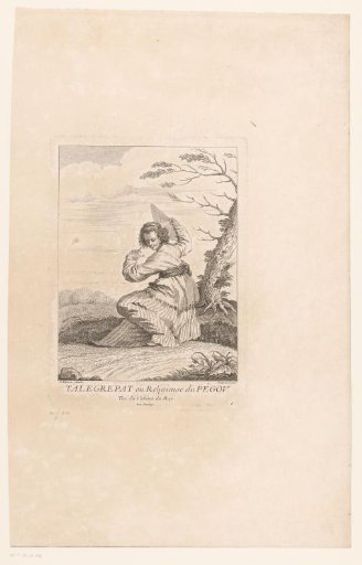 Woman with Fan in a Landscape