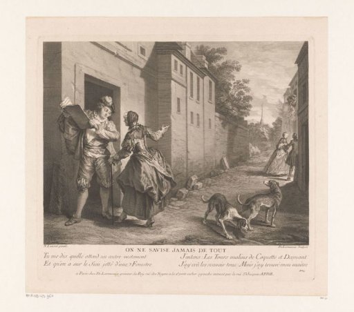 Street Scene with a Man with a Book