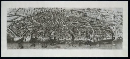 View of Antwerp, in Bird's-Eye Perspective, from the West