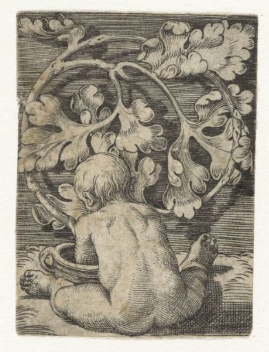 Child with a Pot and Leafy Vines