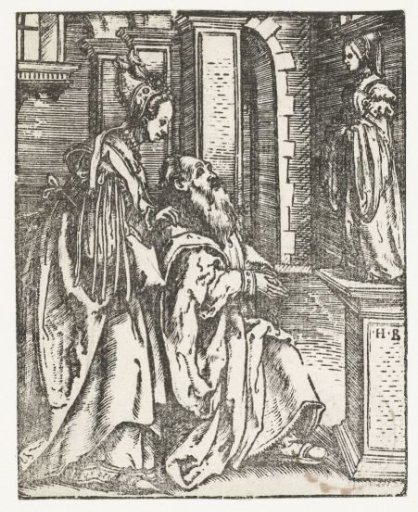 Solomon worshipping an idol
