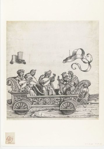 Triumphal carriage with lute players and viola da gamba players