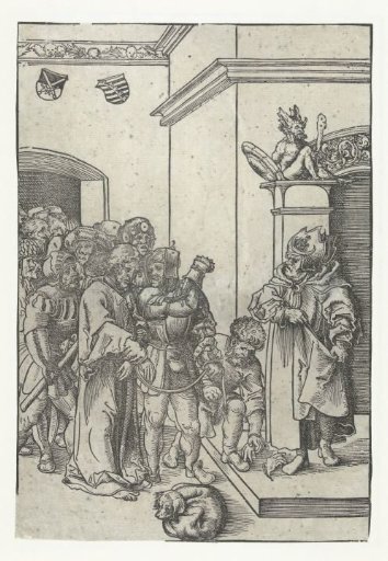 Christ led before Caiaphas