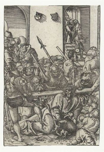 Christ falls under the Cross