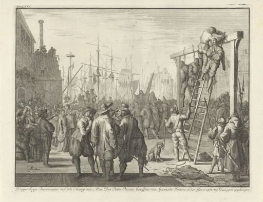 Pacieco hanged at Flushing, 1572