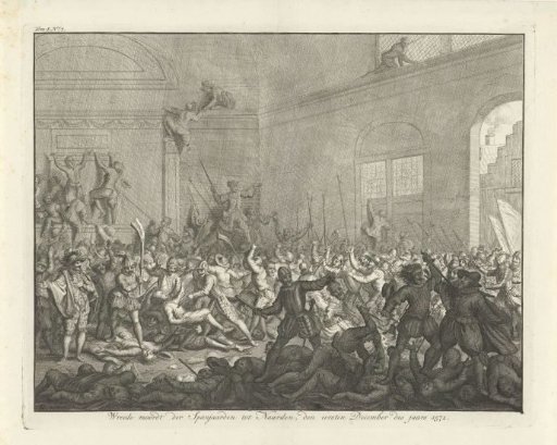 Murder in a church at Naarden, 1572