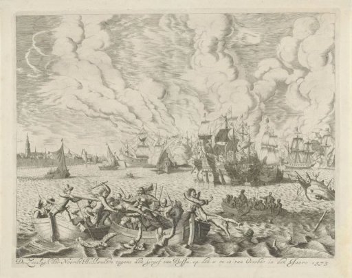 Battle on the Zuiderzee against the Count of Bossu, 1573