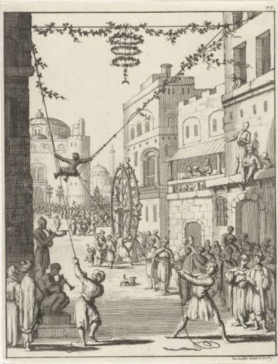Public entertainment at the Bairam festival