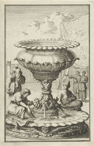 Copper Washbasin or Laver in the Courtyard of the Tabernacle