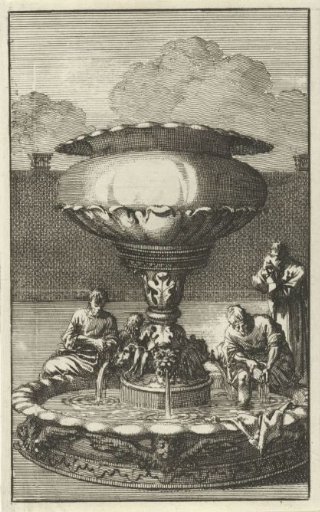 Copper Washbasin or Laver in the Courtyard of the Tabernacle