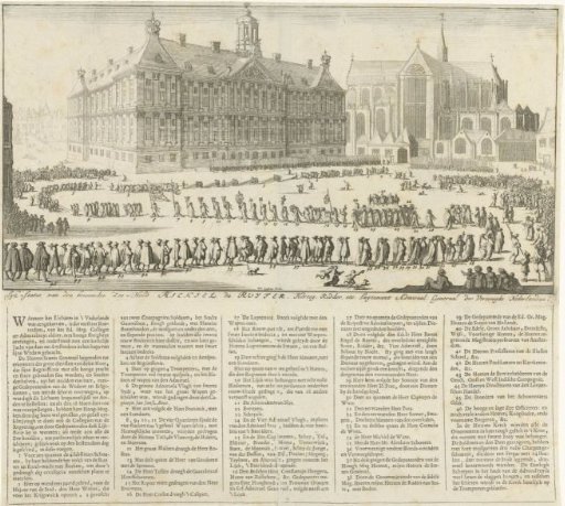 Funeral procession of Michiel Adriaenszoon de Ruyter, 1677