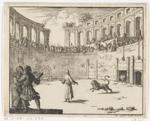 Ignatius of Antioch Set before the Lions in the Arena
