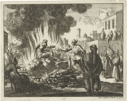 Polycarpus Burned to Death on the Pyre