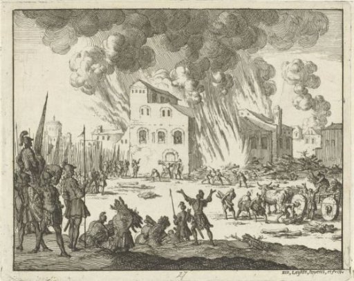 Burning of a Church by Emperor Maximinus