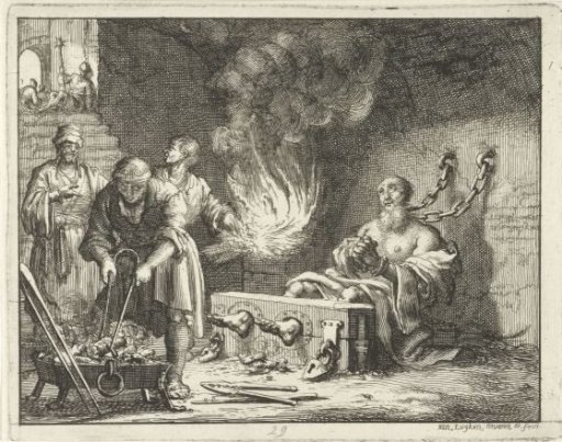 Origen Tormented with Fire in Prison