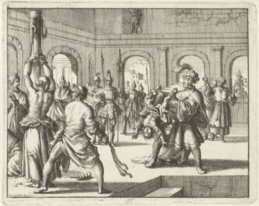 Julitta of Iconium Scourged while Her Child is Killed