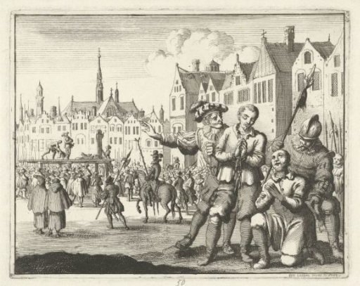 Hans Koch and Leonhard Meister on their way to the scaffold, 1524