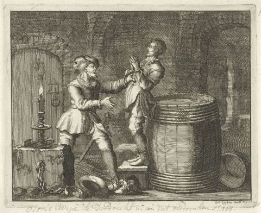 Joris Wippe drowned in a barrel at Dordrecht, 1558
