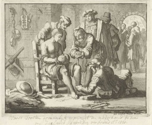 Joost Joosten tortured in prison at Veere, 1560
