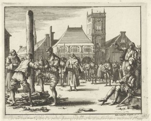 Willem Jansz. mounts the stake in Amsterdam, 1569