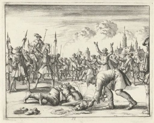 Wolfgang Pinder beheaded in Scharding, 1571