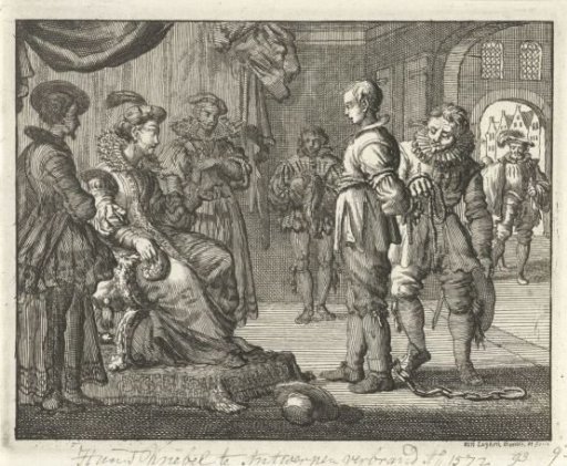 Hans Knevel interrogated in Antwerp, 1572