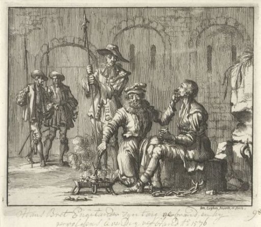 Hans Bret's tongue pierced in Antwerp, 1576
