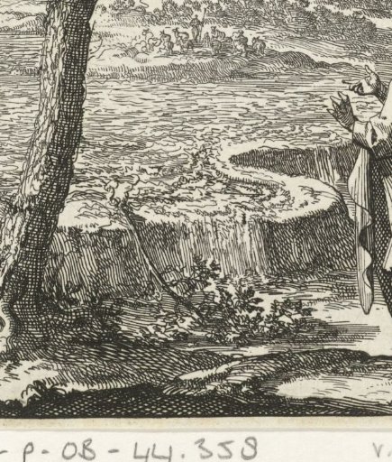 Man Witnessing a Dike Breach