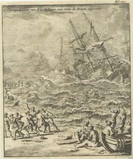 Shipwrecks at the Cape of Good Hope, 1693