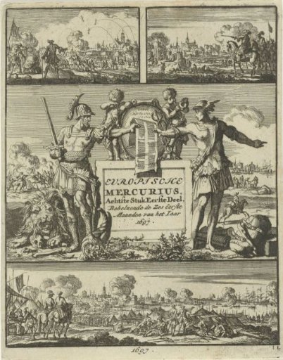 Mars and Mercury holding a written paper together