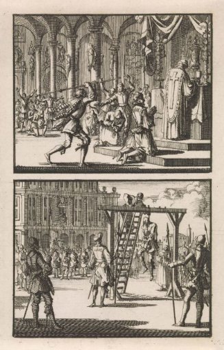Swiss Guard Killed by a Spaniard During Mass / Spaniard Hanged on St. Peter's Square in Vatican City