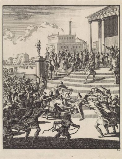 Sejanus, prefect under Emperor Tiberius, is beaten and strangled, 31 BC