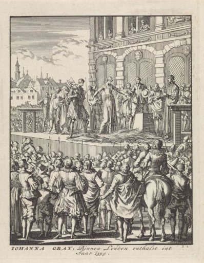 Beheading of Lady Jane Grey in London, 1554