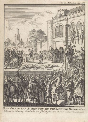 Execution of the followers of the defeated King Frederick V in Prague, 1621