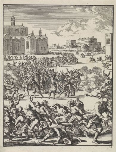 Giuseppe Caraffa killed during a riot in Naples, 1647