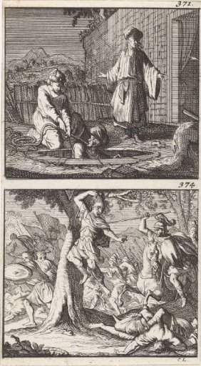 Jonathan and Ahimaaz Hidden in a Well / The Death of Absalom