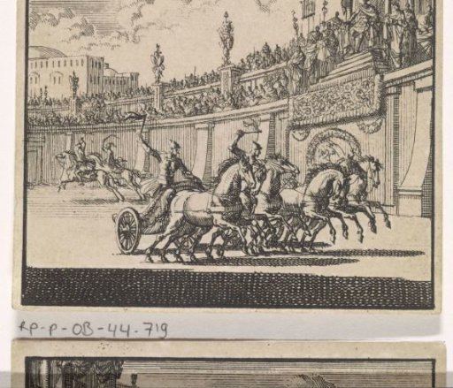 Chariot races in an amphitheatre in Jerusalem