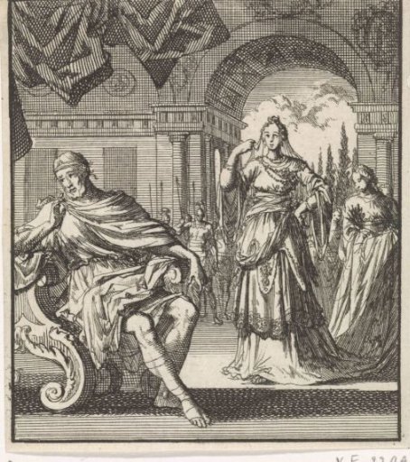 Emperor Refuses to Look at His Daughter Julia, Who is Dressed Elegantly