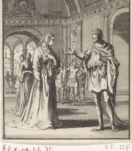 Emperor Welcomes His Daughter Julia, Who is Dressed in a Modest Garment
