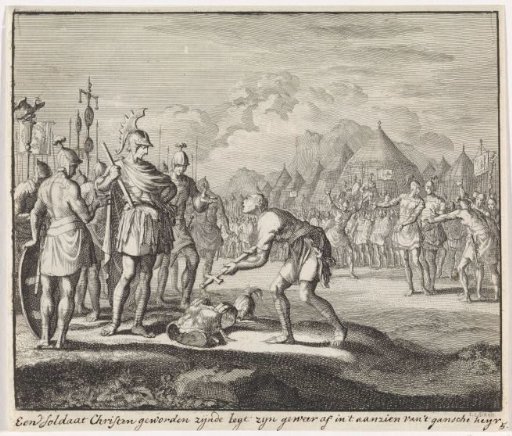 Refusal of a Christian soldier to fight