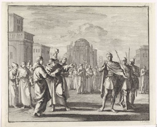 Prefect Orestes is mocked by monks