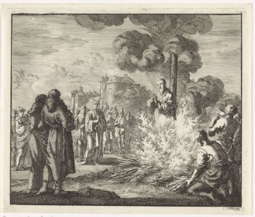 Arnoldus, bishop of Brix, is burned at the stake
